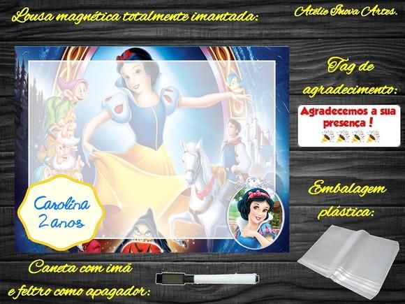 Lousa Magnética Branca de Neve com Embalagem