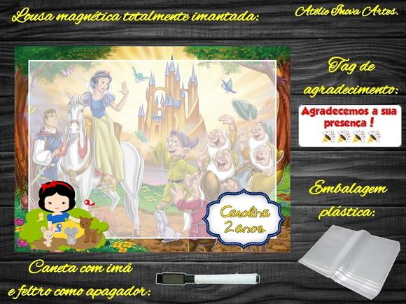 Lousa Magnética Branca de Neve com Embalagem