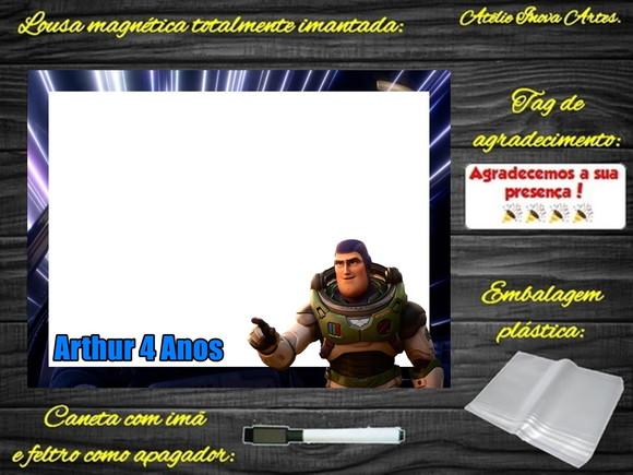 Lousa Magnética Buzz Lightyear com Embalagem