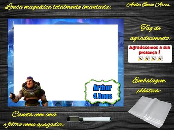 Lousa Magnética Buzz Lightyear com Embalagem