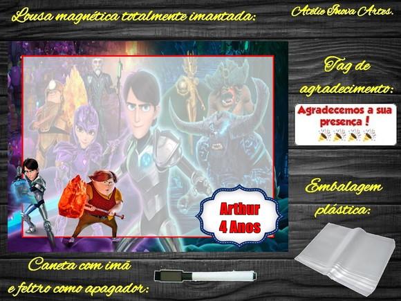 Lousa Magnética Caçadores de Trolls com Embalagem