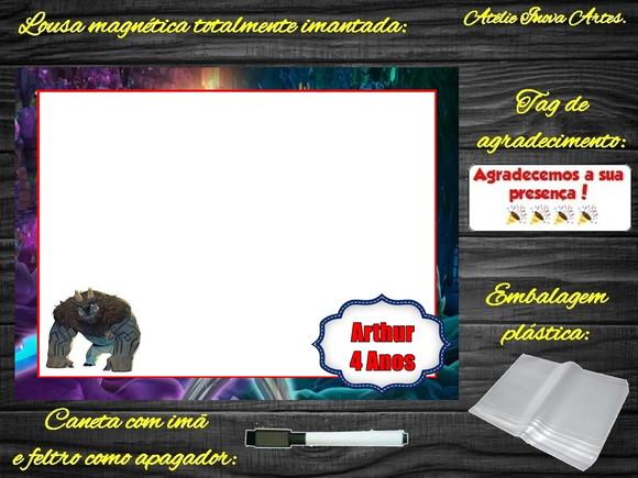 Lousa Magnética Caçadores de Trolls com Embalagem
