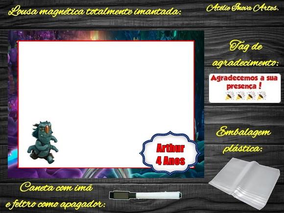 Lousa Magnética Caçadores de Trolls com Embalagem