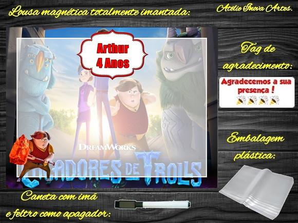 Lousa Magnética Caçadores de Trolls com Embalagem