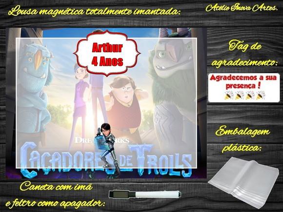 Lousa Magnética Caçadores de Trolls com Embalagem