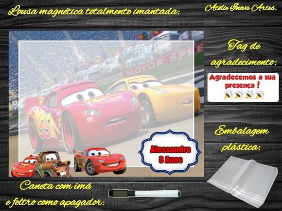 Lousa Magnética Carros com Embalagem