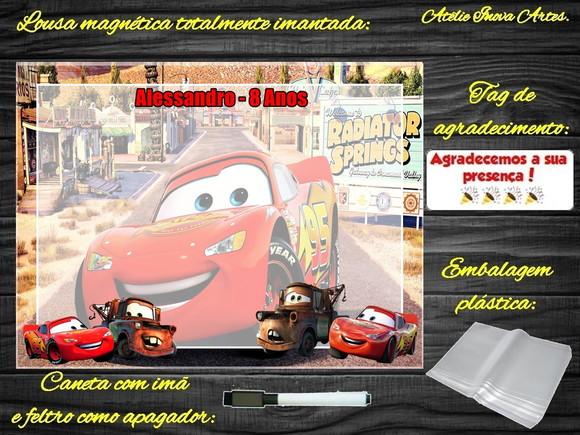 Lousa Magnética Carros com Embalagem