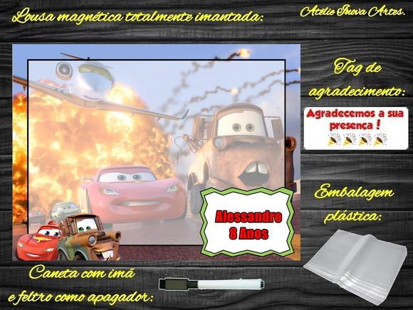 Lousa Magnética Carros com Embalagem