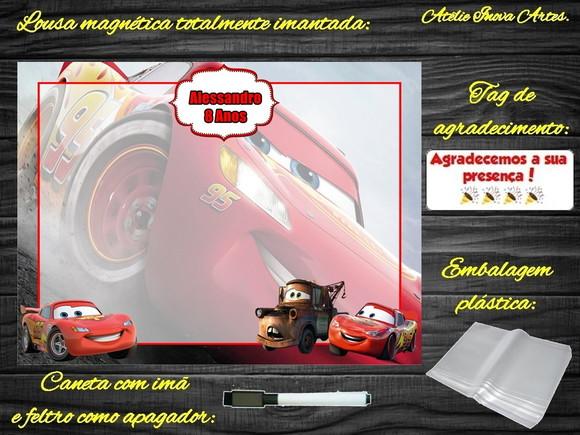 Lousa Magnética Carros com Embalagem