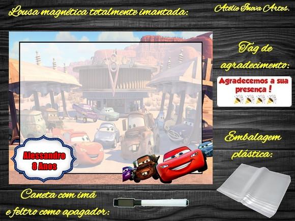 Lousa Magnética Carros com Embalagem