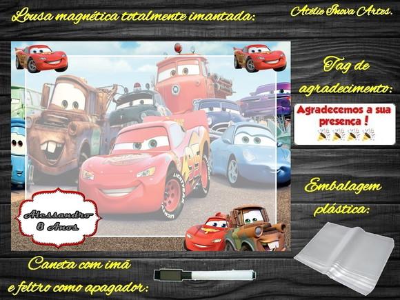 Lousa Magnética Carros com Embalagem