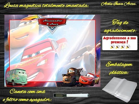 Lousa Magnética Carros com Embalagem