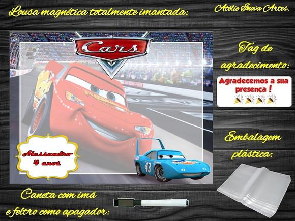 Lousa Magnética Carros com Embalagem