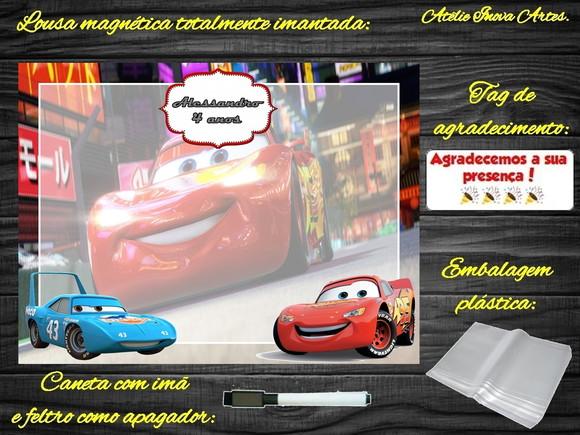 Lousa Magnética Carros com Embalagem