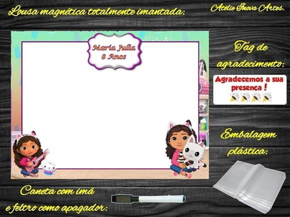 Lousa Magnética Casa Mágica da Gabby com Embalagem