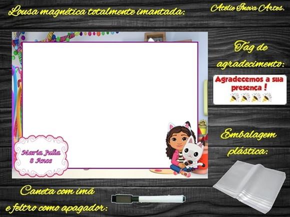 Lousa Magnética Casa Mágica da Gabby com Embalagem