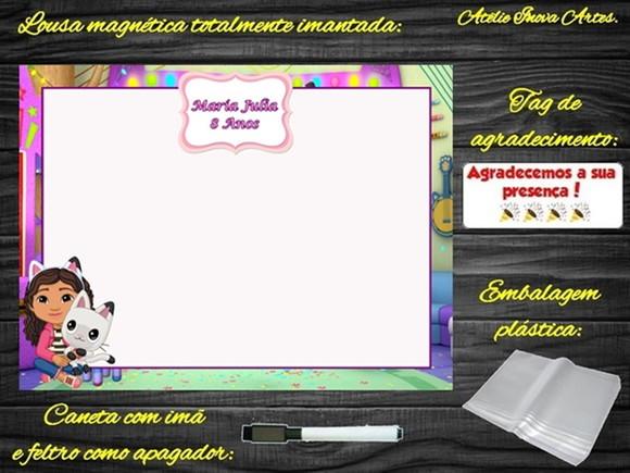 Lousa Magnética Casa Mágica da Gabby com Embalagem