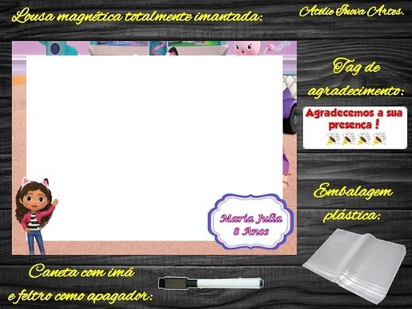 Lousa Magnética Casa Mágica da Gabby com Embalagem