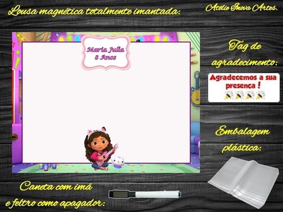 Lousa Magnética Casa Mágica da Gabby com Embalagem