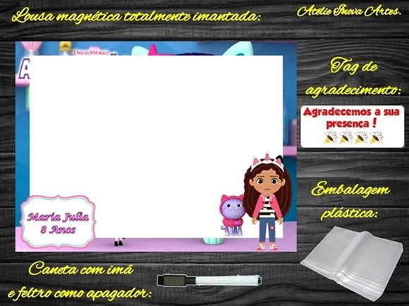 Lousa Magnética Casa Mágica da Gabby com Embalagem