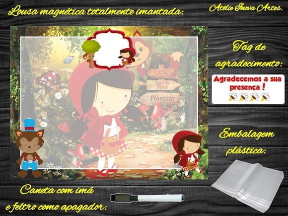 Lousa Magnética Chapeuzinho Vermelho com Embalagem