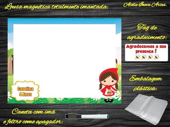 Lousa Magnética Chapeuzinho Vermelho com Embalagem