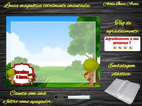 Lousa Magnética Chapeuzinho Vermelho com Embalagem