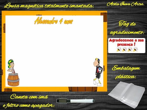 Lousa Magnética Chaves com Embalagem