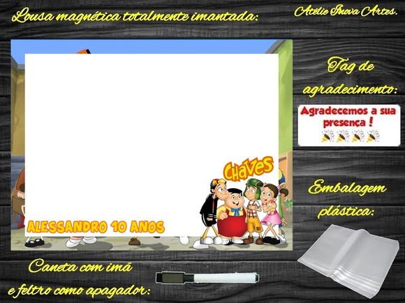Lousa Magnética Chaves com Embalagem