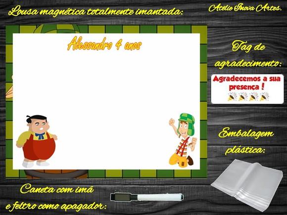 Lousa Magnética Chaves com Embalagem
