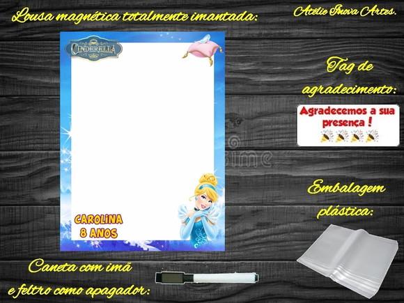 Lousa Magnética Cinderela com Embalagem