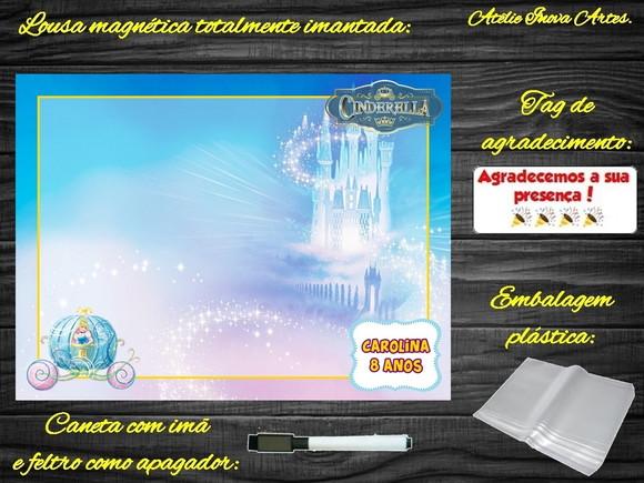 Lousa Magnética Cinderela com Embalagem