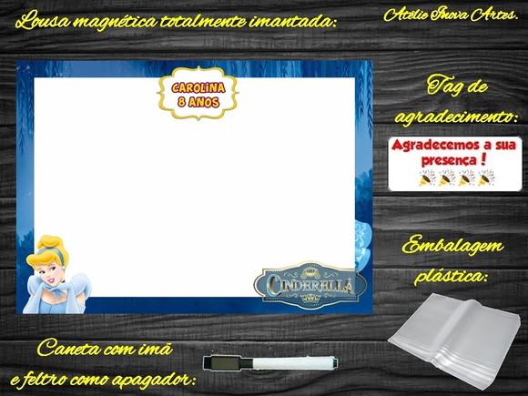 Lousa Magnética Cinderela com Embalagem