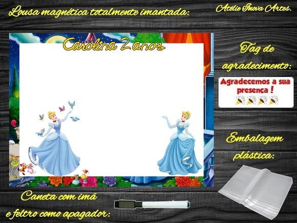 Lousa Magnética Cinderela com Embalagem