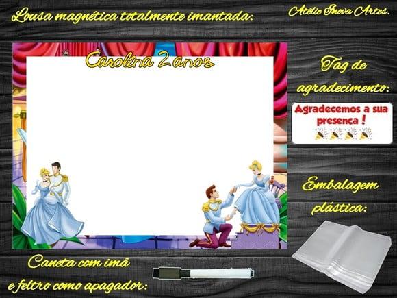 Lousa Magnética Cinderela com Embalagem