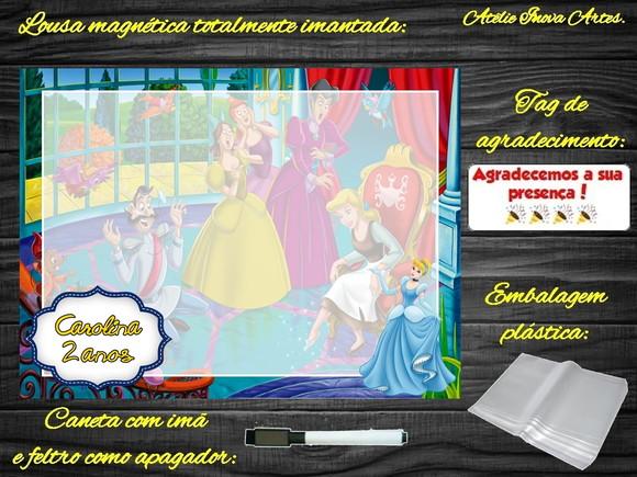Lousa Magnética Cinderela com Embalagem