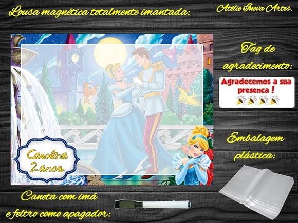 Lousa Magnética Cinderela com Embalagem