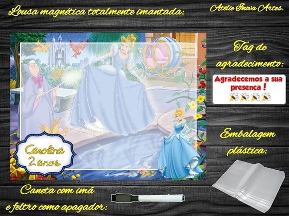 Lousa Magnética Cinderela com Embalagem