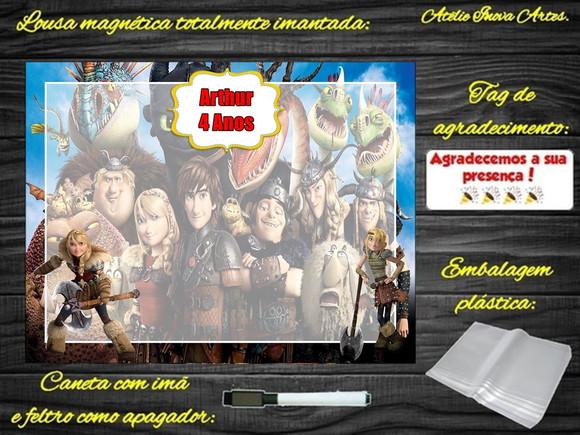 Lousa Magnética Como Treinar o Seu Dragão com Embalagem