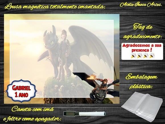 Lousa Magnética Como Treinar o Seu Dragão com Embalagem