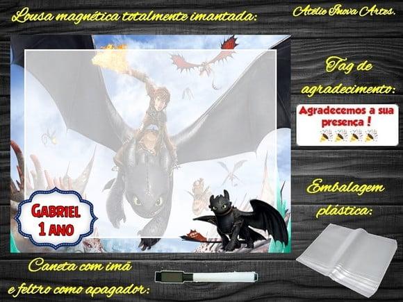 Lousa Magnética Como Treinar o Seu Dragão com Embalagem