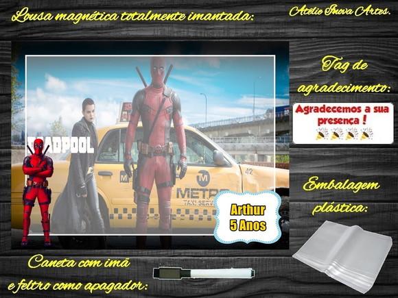 Lousa Magnética Deadpool com Embalagem