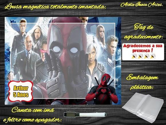 Lousa Magnética Deadpool com Embalagem