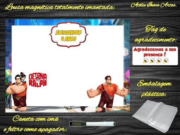 Lousa Magnética Detona Ralph com Embalagem