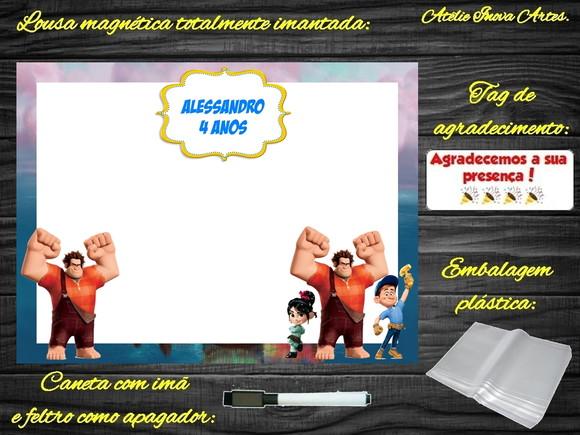 Lousa Magnética Detona Ralph com Embalagem