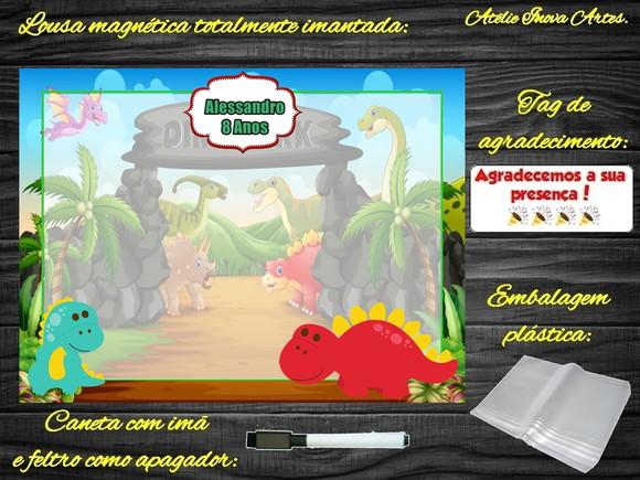 Lousa Magnética Dinossauro com Embalagem