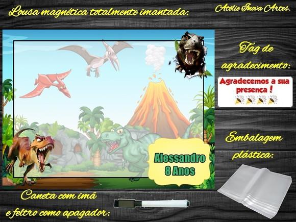 Lousa Magnética Dinossauro com Embalagem