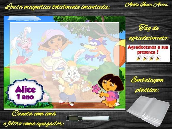 Lousa Magnética Dora Aventureira com Embalagem
