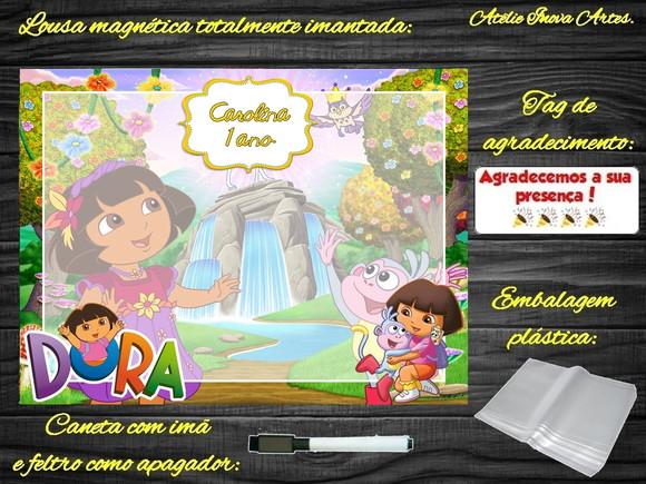 Lousa Magnética Dora Aventureira com Embalagem