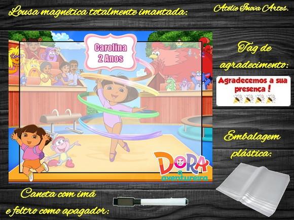 Lousa Magnética Dora Aventureira com Embalagem